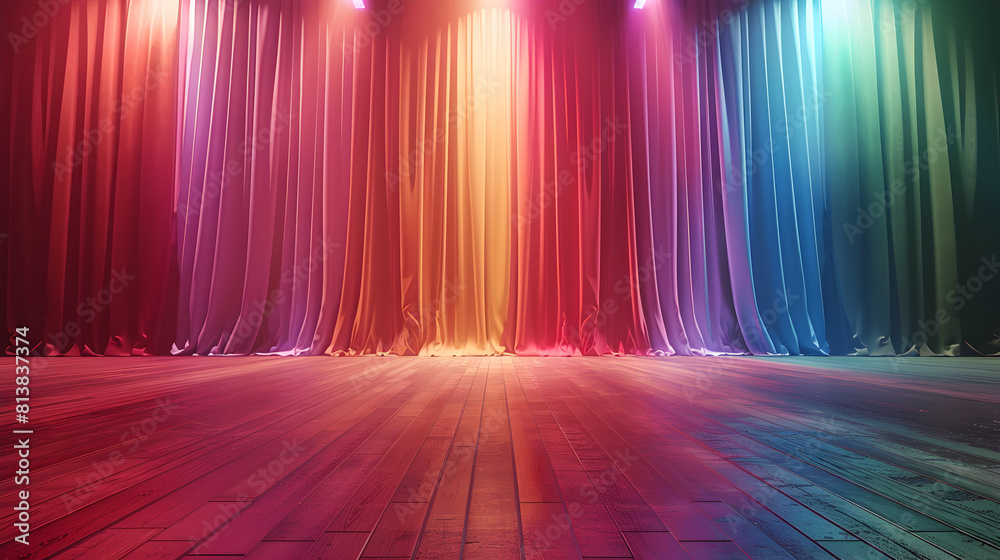 Pride Talent Show: Celebrating LGBTQ Diversity with Photo Realistic Images of Singing, Dancing, and More in Stock Photo Concept