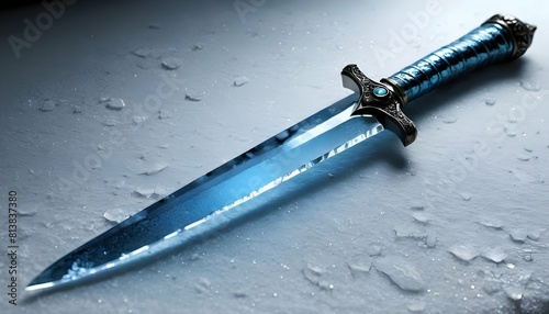A dagger of ice its blade shimmering with an othe upscaled_3