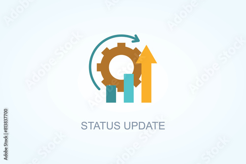Status Update Vector  Or Logo Sign Symbol Illustration
