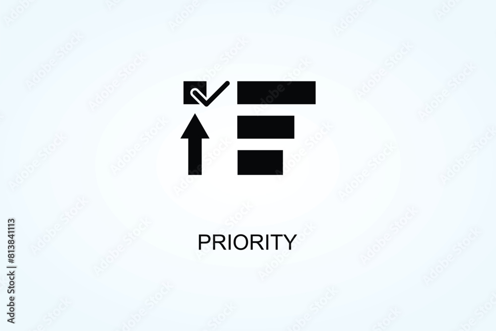 Priority Vector Or Logo Sign Symbol Illustration Priority Vector Or Logo Sign Symbol Illustration