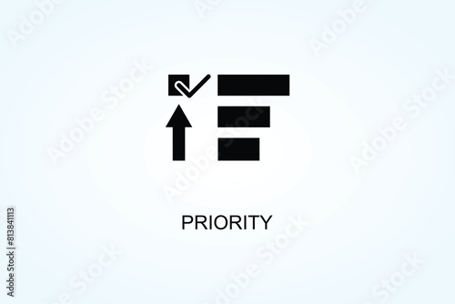 Priority Vector  Or Logo Sign Symbol Illustration