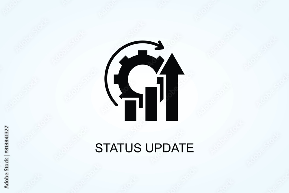 Status Update Vector Or Logo Sign Symbol Illustration Status Update Vector Or Logo Sign Symbol Illustration