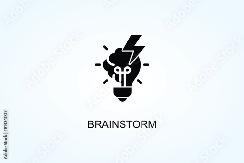 Brainstorm Vector  Or Logo Sign Symbol Illustration