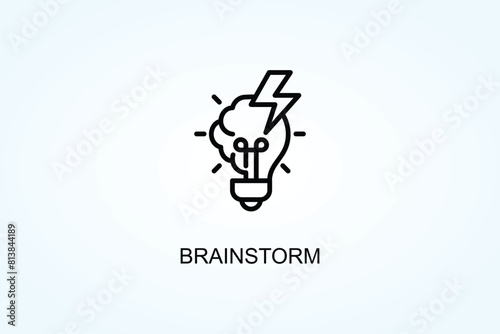Brainstorm Vector  Or Logo Sign Symbol Illustration