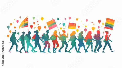 Explore LGBTQ History: Guided Tour Icons Stories | Educational Tour Provoking Flat Design Illustration on Significant Sites