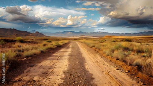 A road in the wild west photo