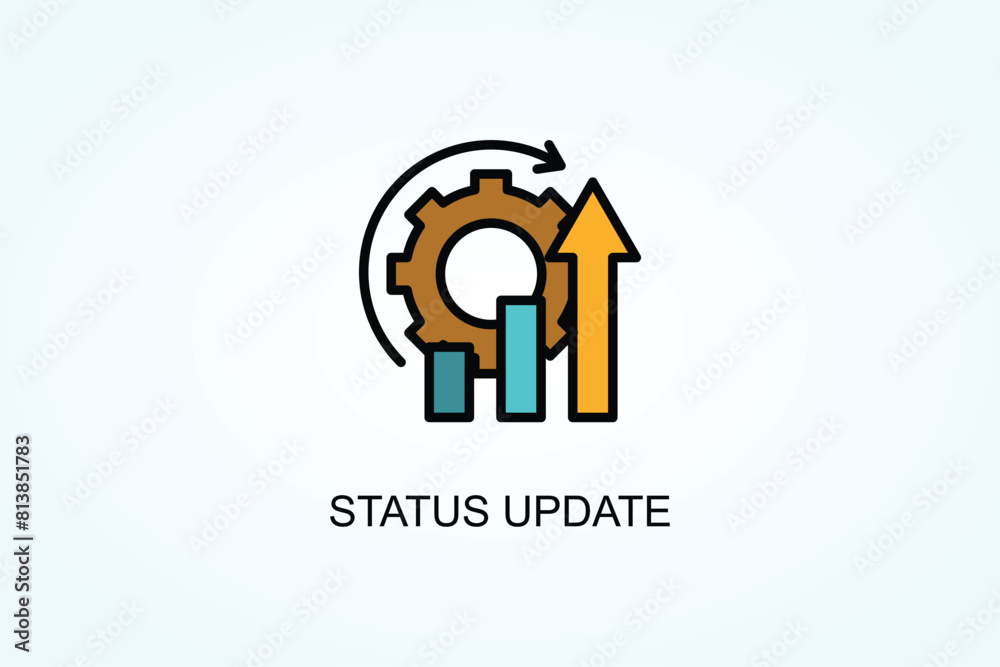 Status Update Vector Or Logo Sign Symbol Illustration Status Update Vector Or Logo Sign Symbol Illustration