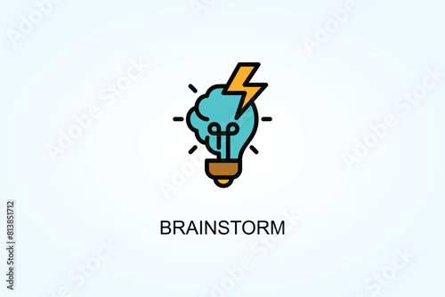 Brainstorm Vector  Or Logo Sign Symbol Illustration