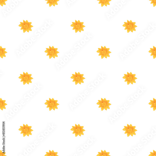 Flat floral pattern design © salma