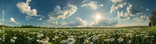 Idyllic Daisy Filled Field ...