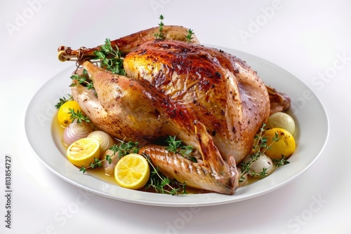 Delectable Accidental Turkey Plate with Lemon and Rosemary
