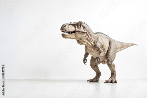 Lifelike Dinosaur Model in a Studio