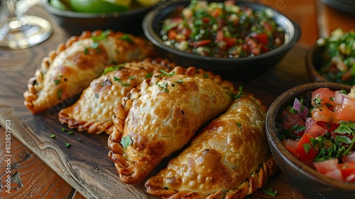 Empanadas are a delicious Latin American street food made with a variety of fillings.