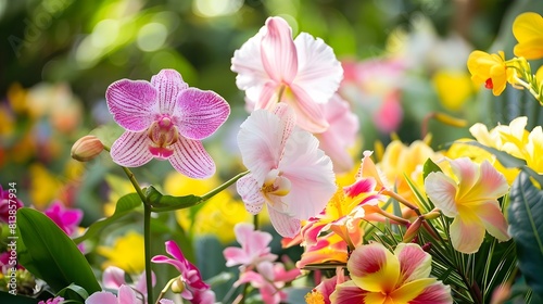 Vibrant Tropical Garden Fil...