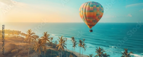 Vibrant Hot Air Balloon Flo...