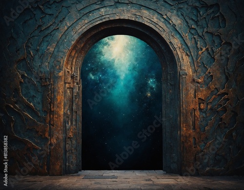 Experience the wonder of the unknown with our visually intriguing abstract art image, a doorway to new worlds