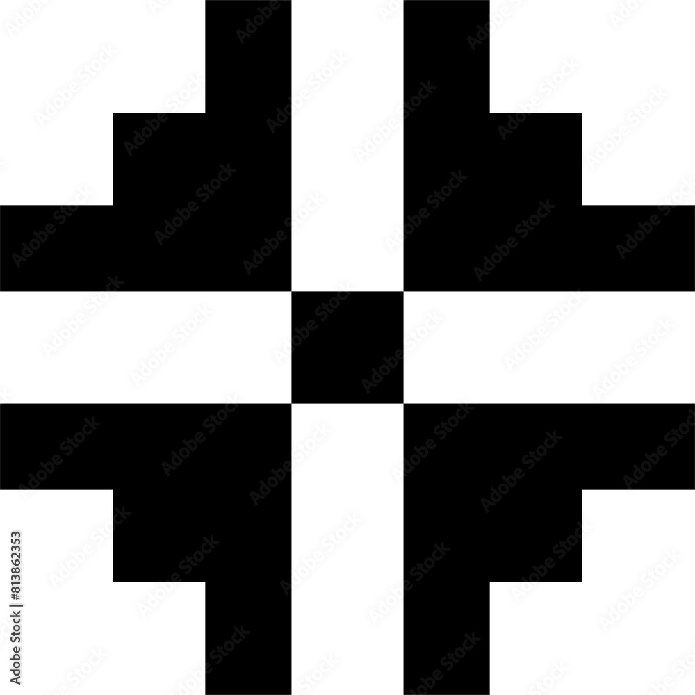 Abstract geometric decoration. Simple, minimalistic, simple flat black geometric design element Abstract geometric decoration. Simple, minimalistic, simple flat black geometric design element