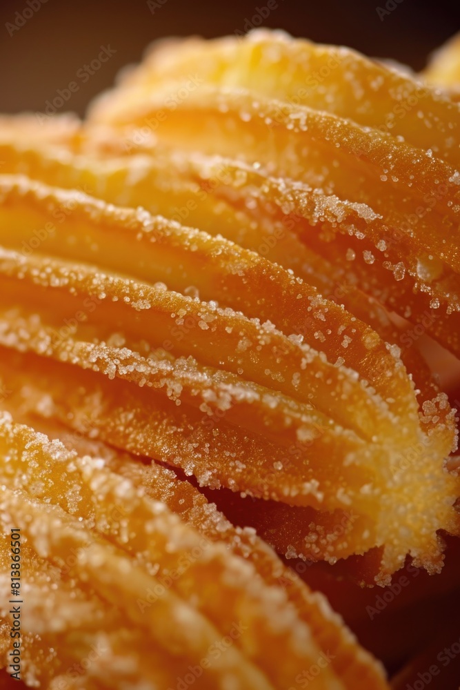 Freshly Baked Churros with Sugar and Cinnamon Freshly Baked Churros with Sugar and Cinnamon