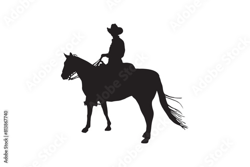 running horse silhouette on white background  isolated  vector