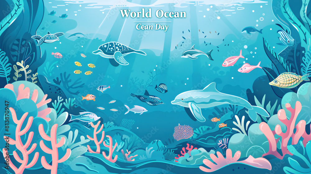 Designing the Depths, Creating a Masterpiece Vector Art and Illustration for World Ocean Day
Designing the Depths, Creating a Masterpiece Vector Art and Illustration for World Ocean Day