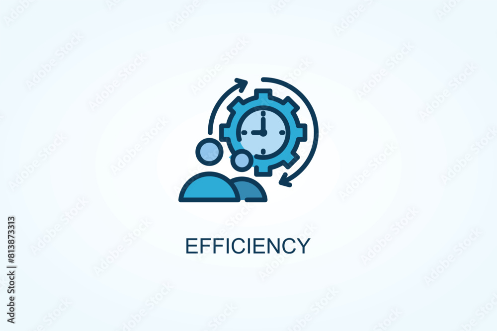 Efficiency vector or logo sign symbol illustration Efficiency vector or logo sign symbol illustration