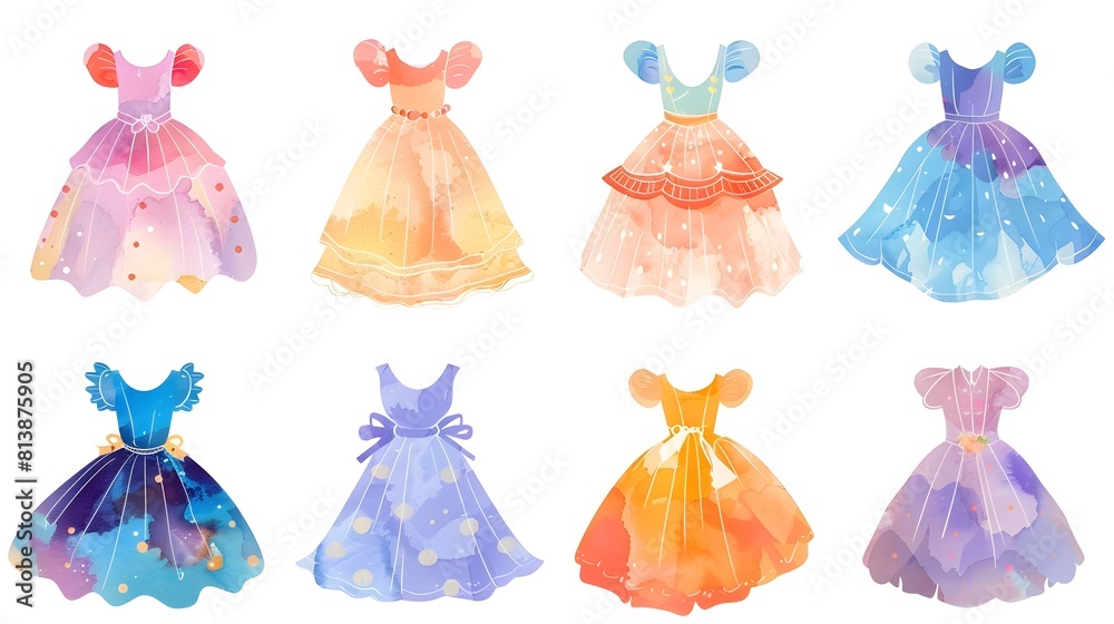 Colorful and Whimsical Princess Dresses in Lush Fabrics and Enchanting Designs for Dreamy Fairy Tale Fashion Colorful and Whimsical Princess Dresses in Lush Fabrics and Enchanting Designs for Dreamy Fairy Tale Fashion