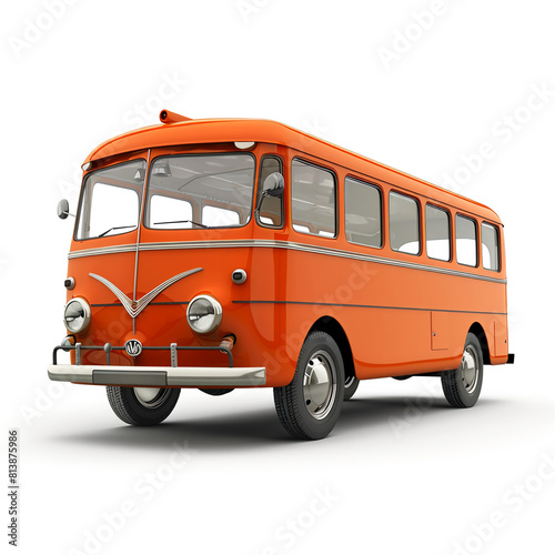 Bus isolated white background