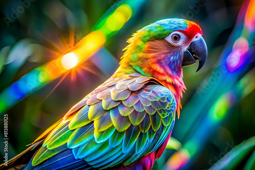 Parrot with Color-changing Feathers