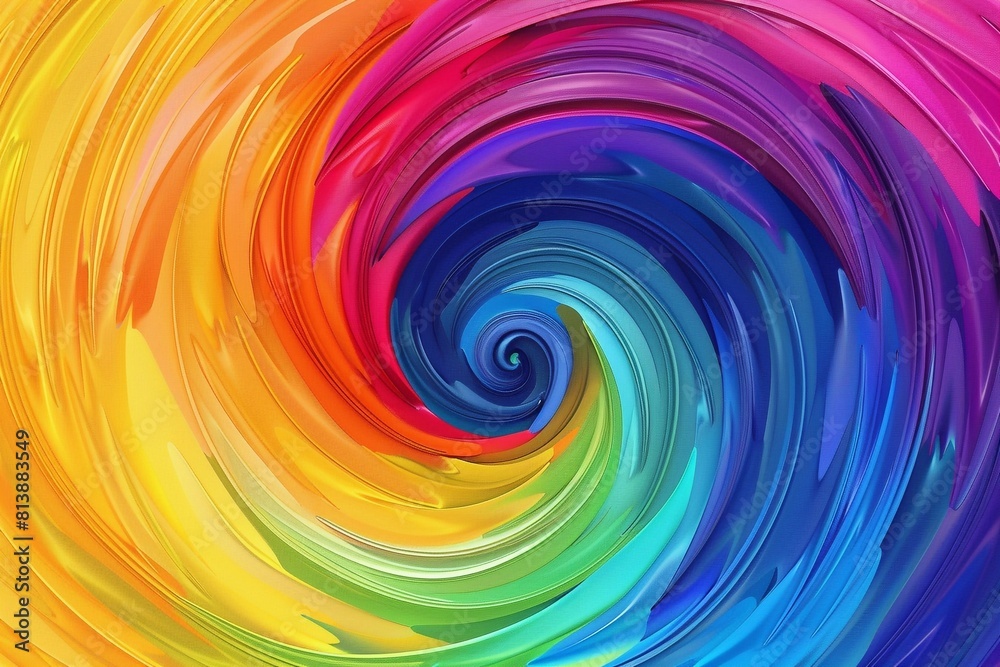Fototapeta premium Colorful spirals abstract background