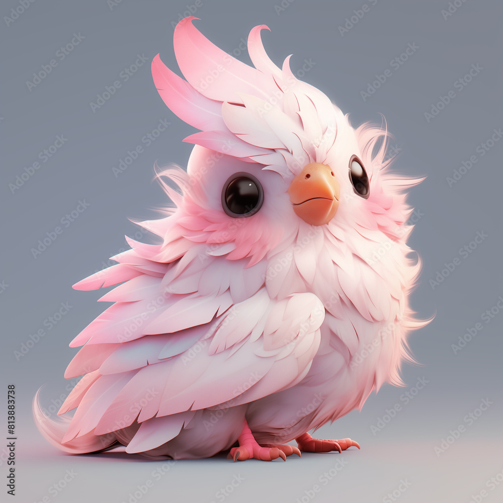 Cute bird shaped toy with 3D effect Cute bird shaped toy with 3D effect