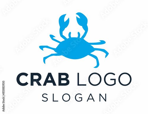 Logo design about Crab on a white background. made using the CorelDraw application.