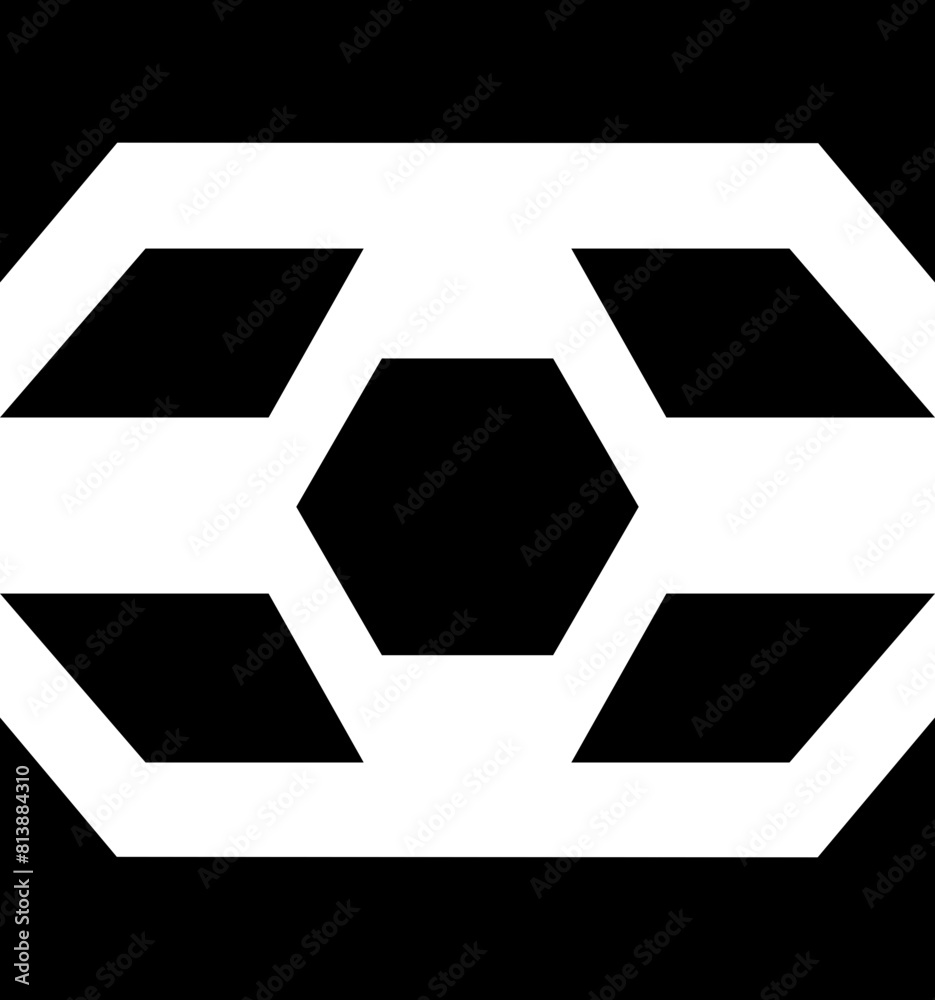 Abstract geometric decoration. Simple, minimalistic, simple flat black geometric design element Abstract geometric decoration. Simple, minimalistic, simple flat black geometric design element