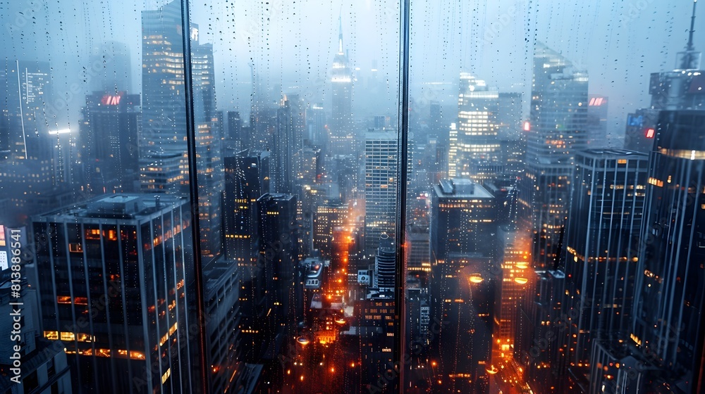 Dramatic Cityscape with Towering Skyscrapers Moody Lighting and Cinematic Composition Inspired by Neo Noir Films Dramatic Cityscape with Towering Skyscrapers Moody Lighting and Cinematic Composition Inspired by Neo Noir Films