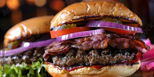 Generative AI creates indulgent hamburger haikus for foodies. Concept Foodie Poetry, Hamburger Haikus, Indulgent Creations