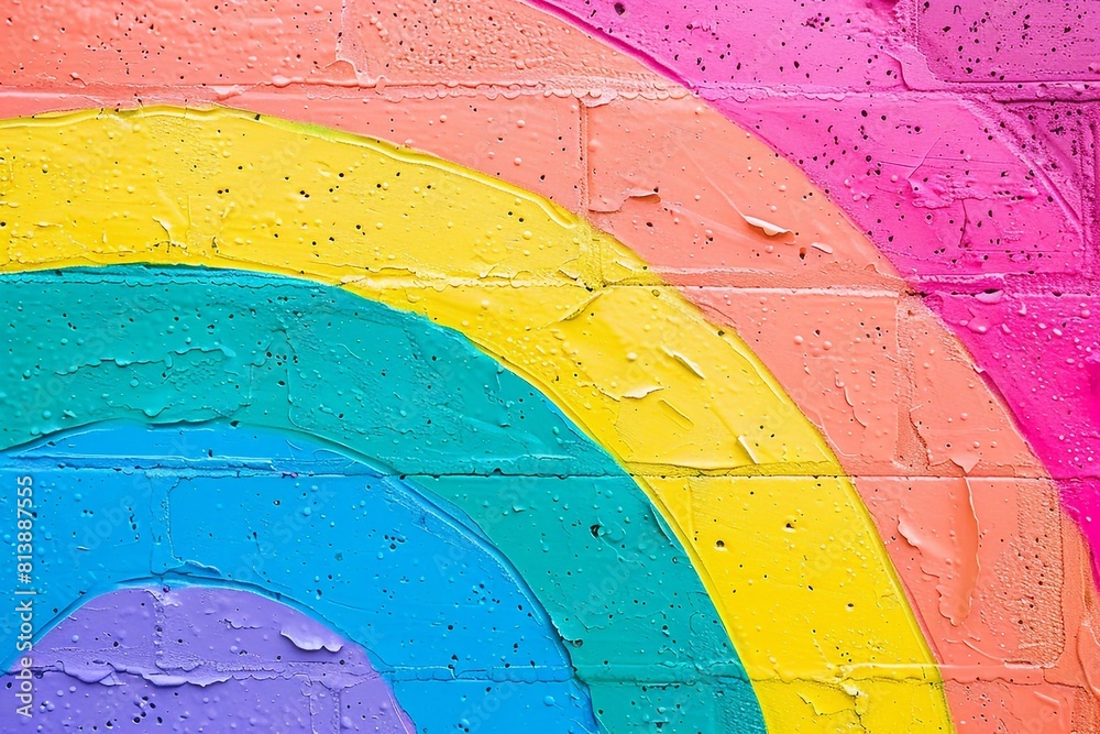 Fototapeta premium Image with rainbow theme 1