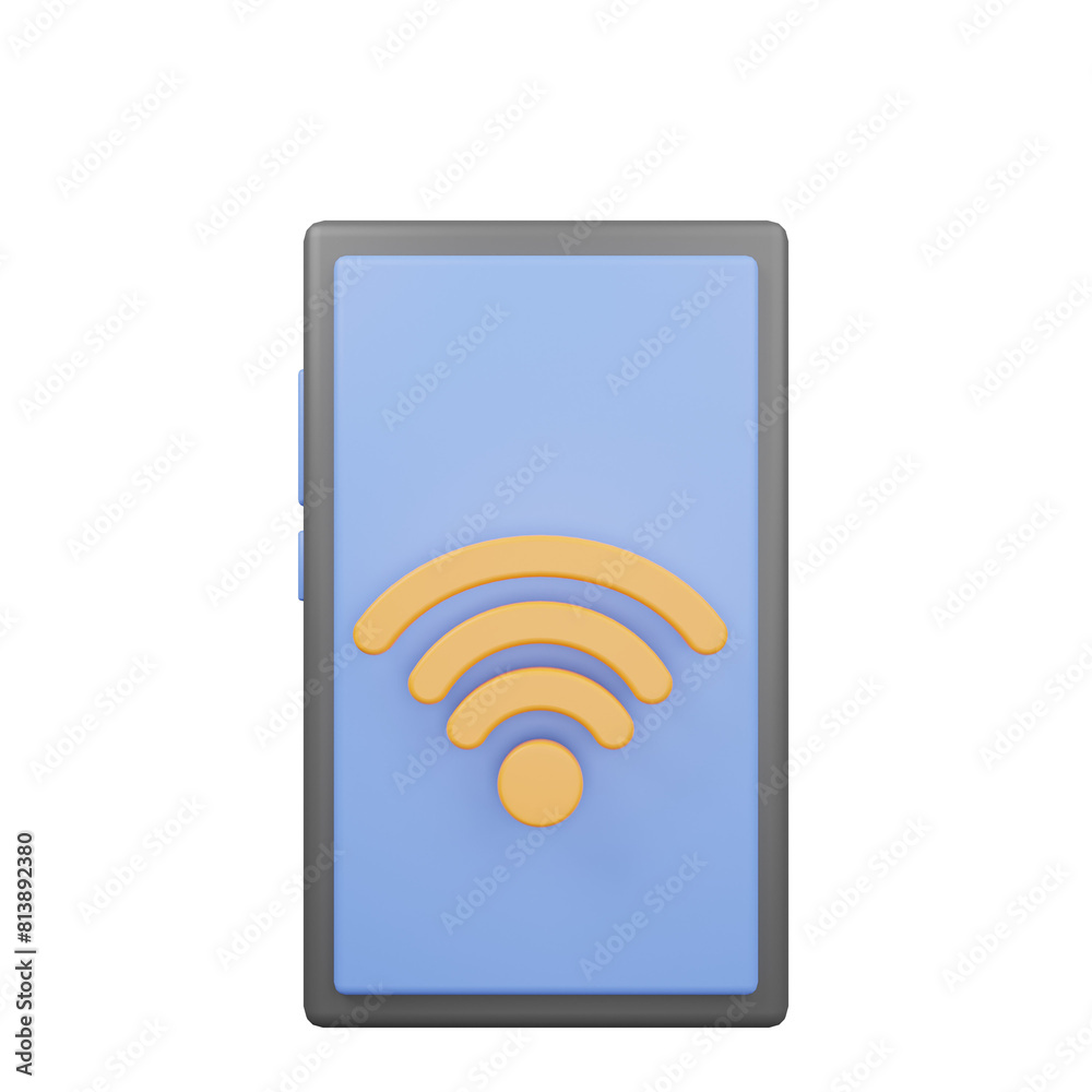 3d illustration of 3d icon smart home handphone 3d illustration of 3d icon smart home handphone
