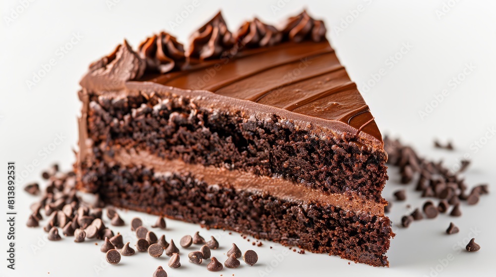 Decadent chocolate cake. Decadent chocolate cake.