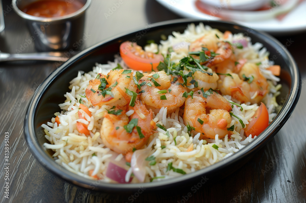 Food, dinner a.nd rice with biryani in restaurant. Food, dinner a.nd rice with biryani in restaurant.