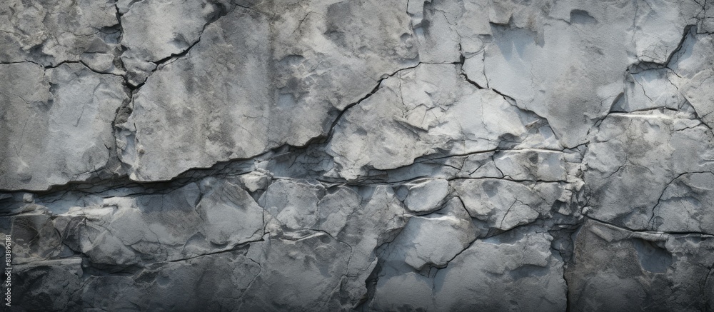 Close up copy space image of a stone wall revealing intricate cracks Close up copy space image of a stone wall revealing intricate cracks
