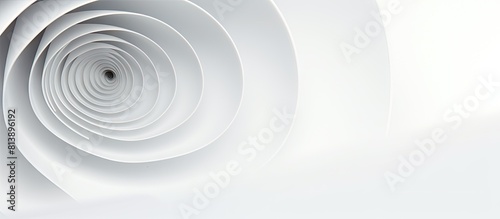 Copy space image of a white paper spiral calendar displayed alone on a white background