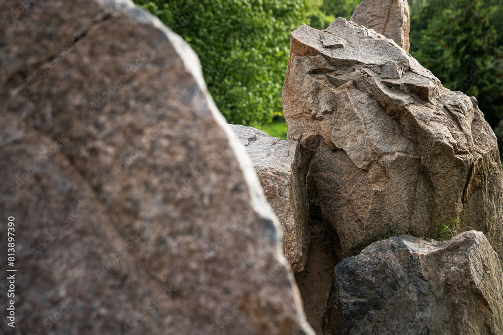 rocks in the mountains