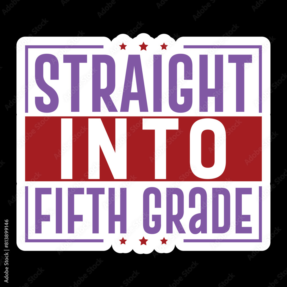 Fototapeta premium Straight Into School