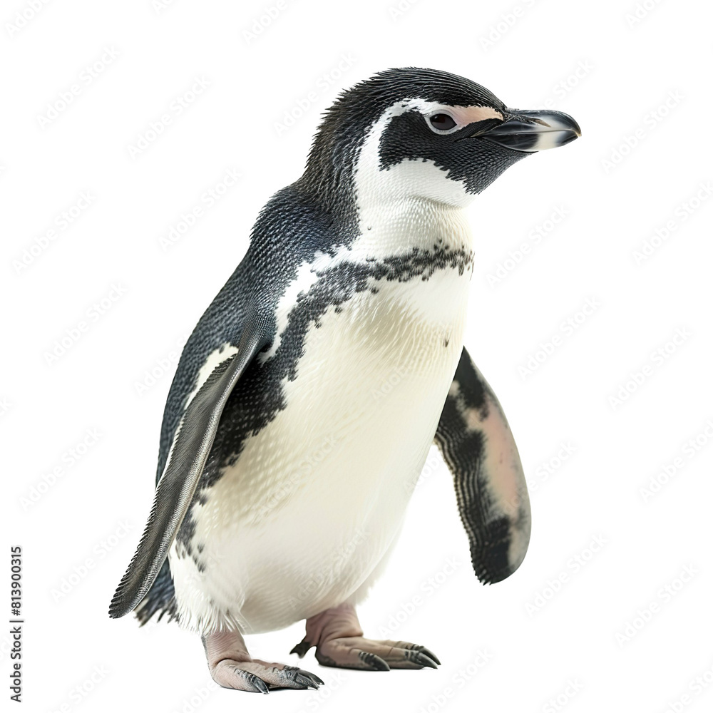 Penguin Eudyptula little Chicks isolated on white background. Penguin Eudyptula little Chicks isolated on white background.
