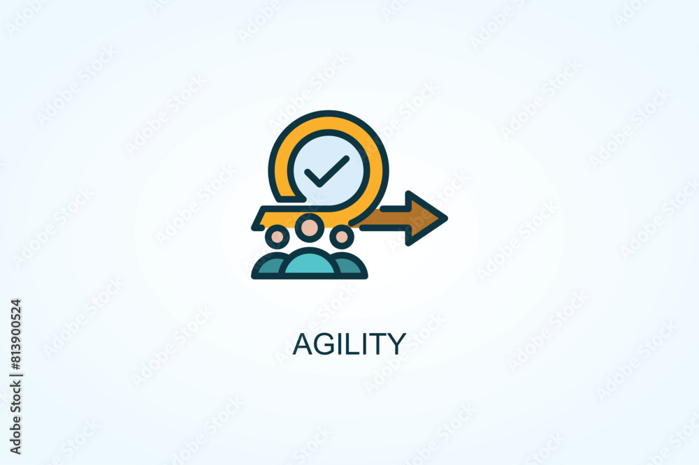 Obraz premium Agility Vector Or Logo Sign Symbol Illustration