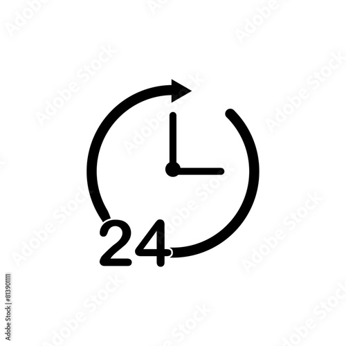 24 hour clock icon