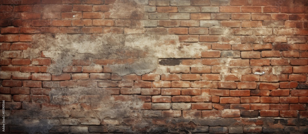 The background showcases a textured aged brick wall with ample room for adding images or text The background showcases a textured aged brick wall with ample room for adding images or text