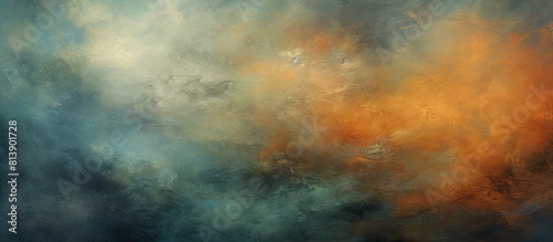 Copy space image of oil paint on a textured canvas backdrop