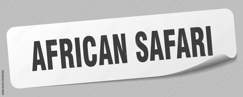 african safari sticker. african safari label african safari sticker. african safari label