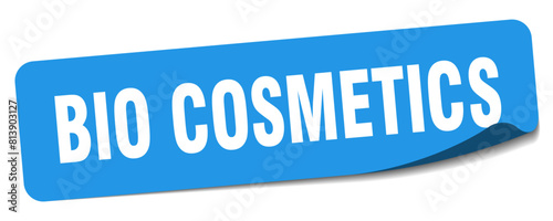 bio cosmetics sticker. bio cosmetics label