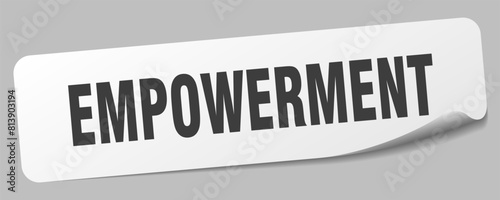 empowerment sticker. empowerment label